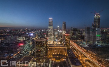 北京国贸CBD夜景