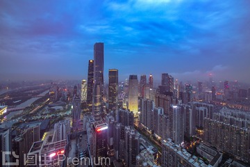广州珠江新城CBD夜景