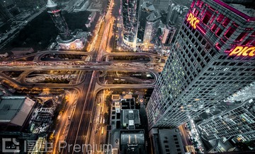 北京国贸CBD夜景