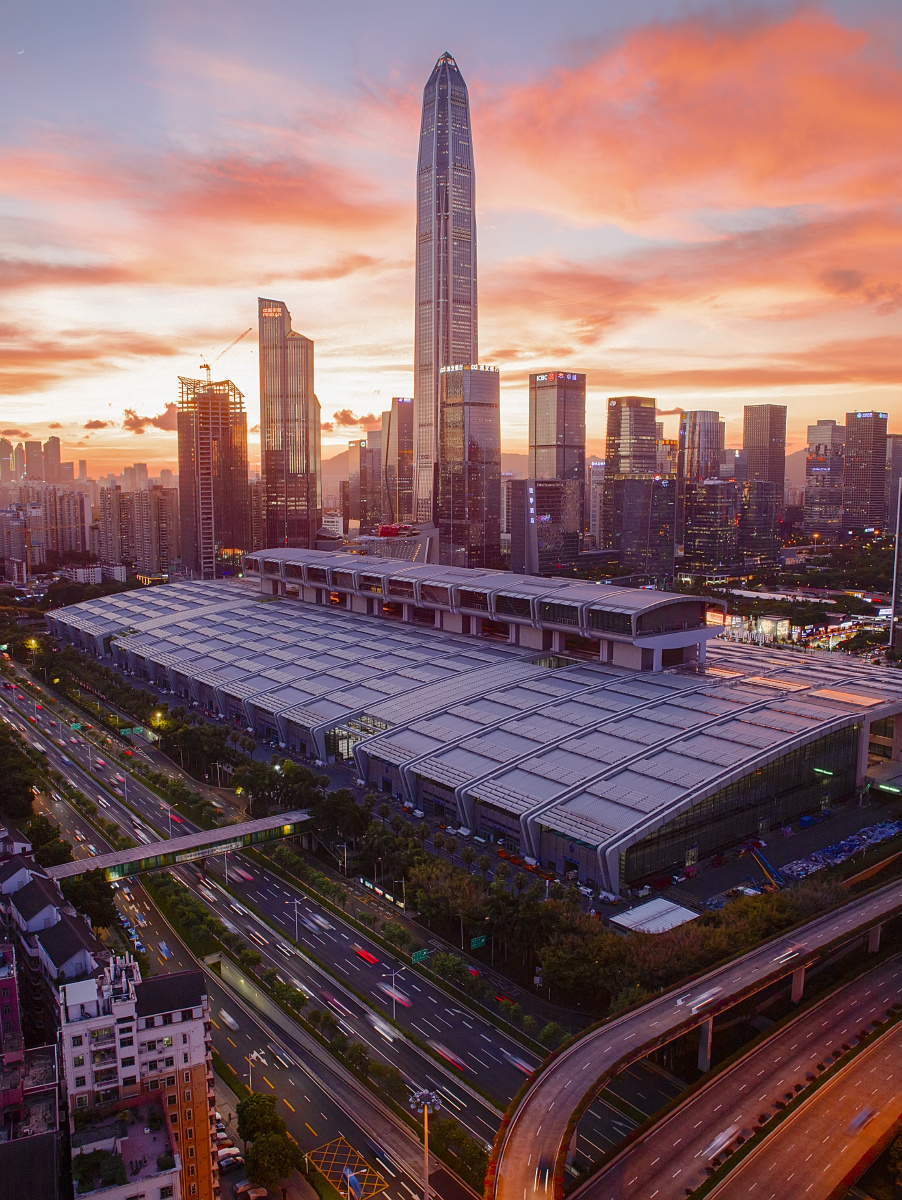 深圳福田cbd晚霞