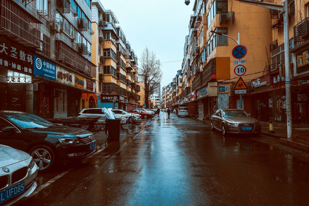 2018年春节同样空荡荡的街道