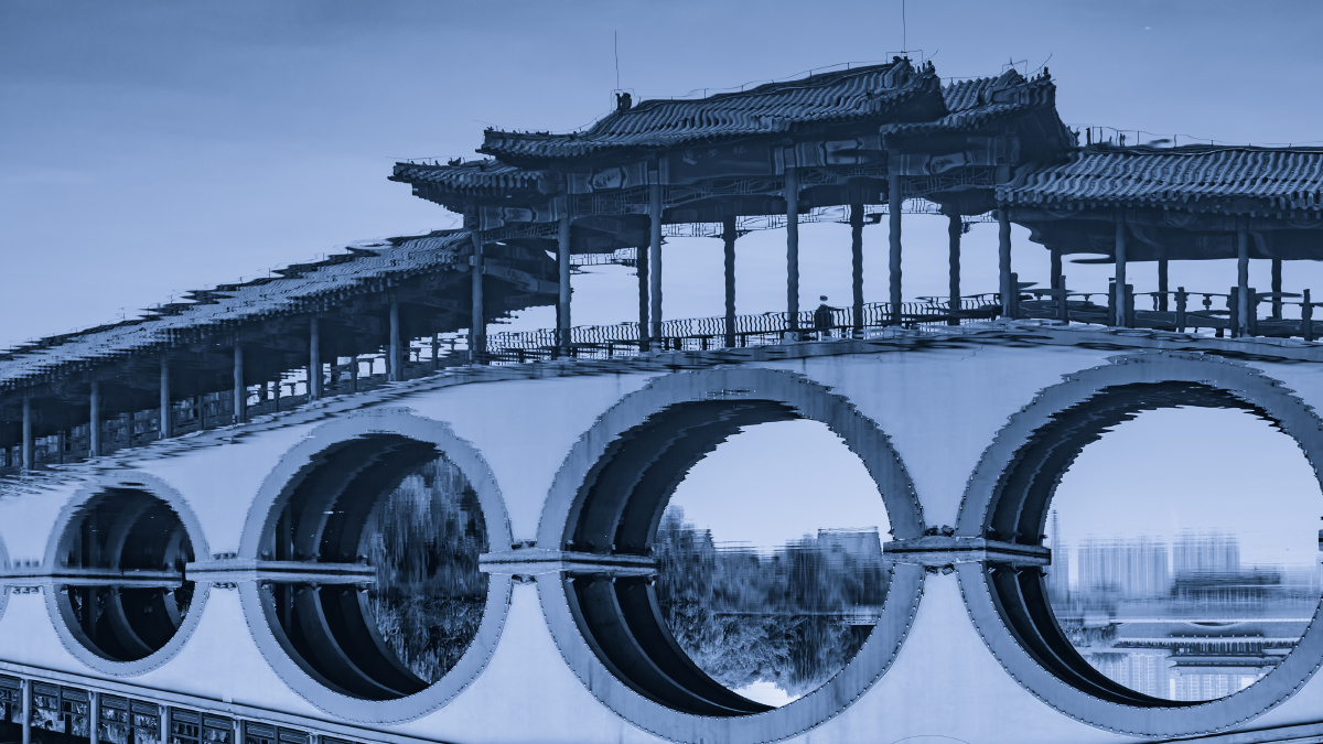 孔子故里山东曲阜的一座桥.