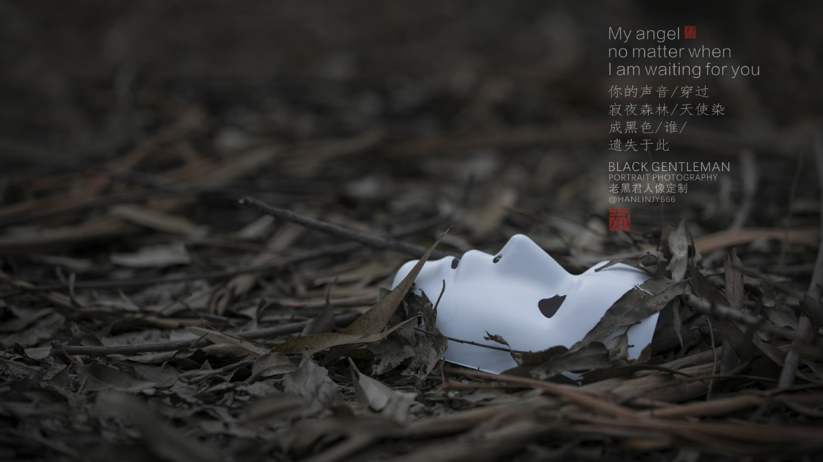 寂夜森林暗黑人像