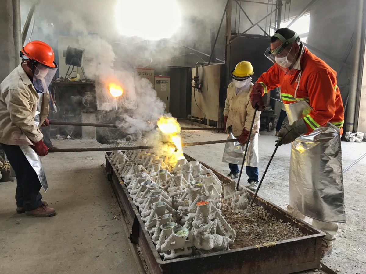 高温下的浇铸工