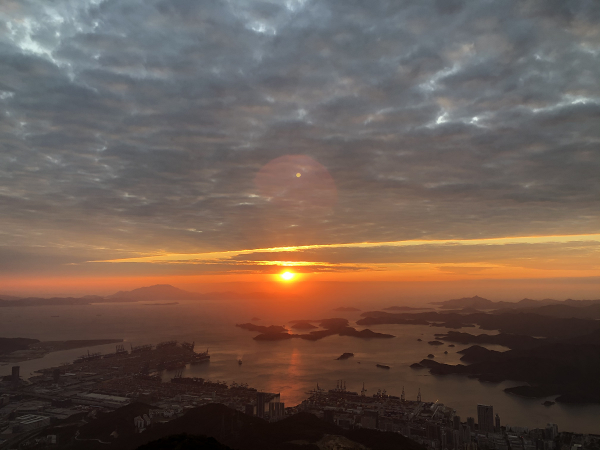 山海日出深圳梧桐山美爆了