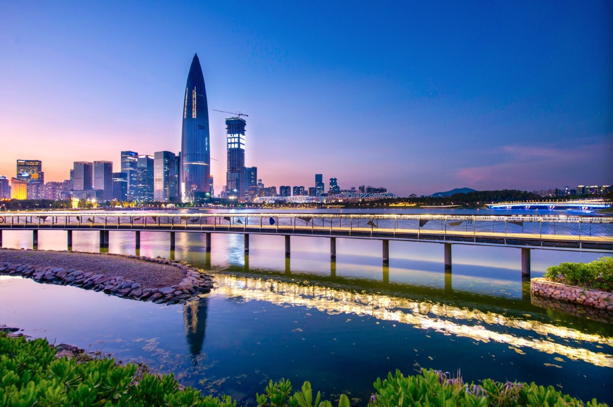 深圳南山人才公园夜景