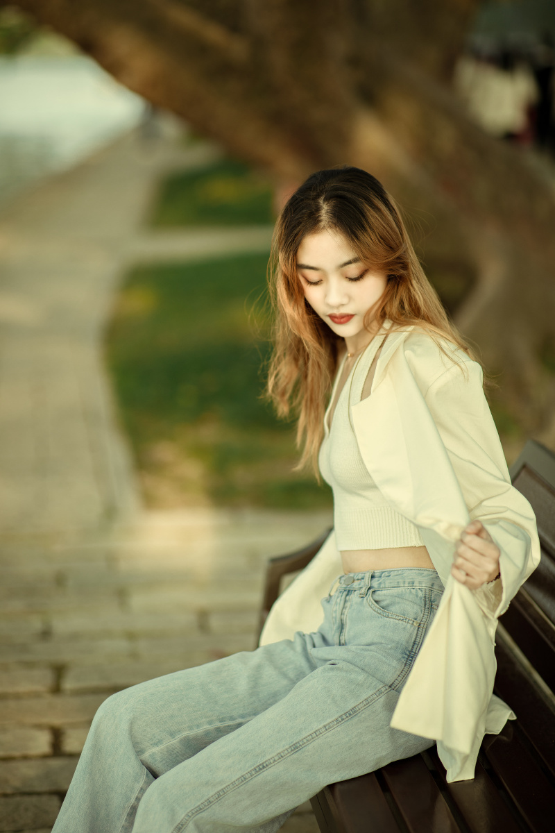 人像 公园 女孩 青春 模特 高颜值 - 天阳摄影 - 图虫