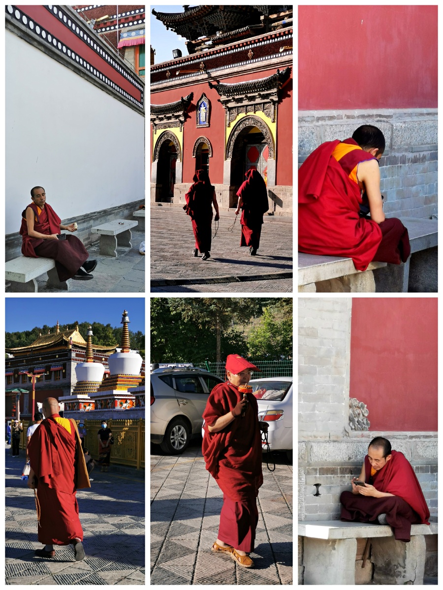 《常态化下的僧侣》塔尔寺中国藏传佛教六大寺院之一,是造就大批藏族