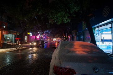 雪夜街景