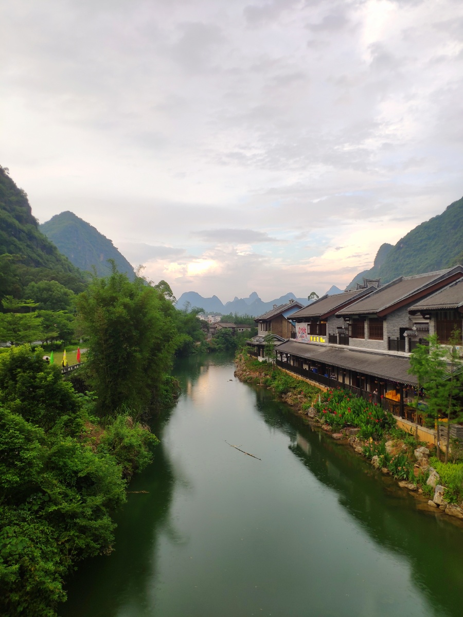 广西贺州黄姚古镇的黄昏