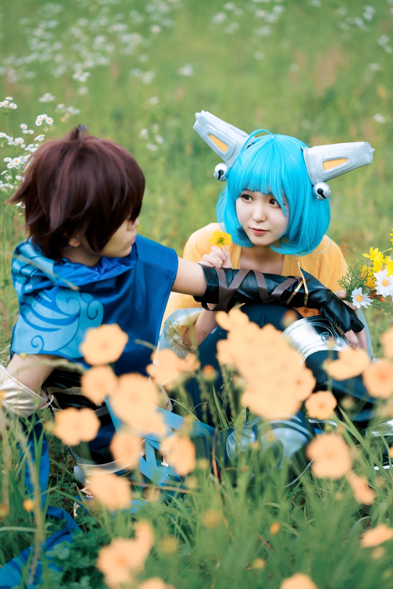 人像摄影写真人像摄影色彩人像cp蔡文姬王者荣耀草地雏菊还没有人打赏