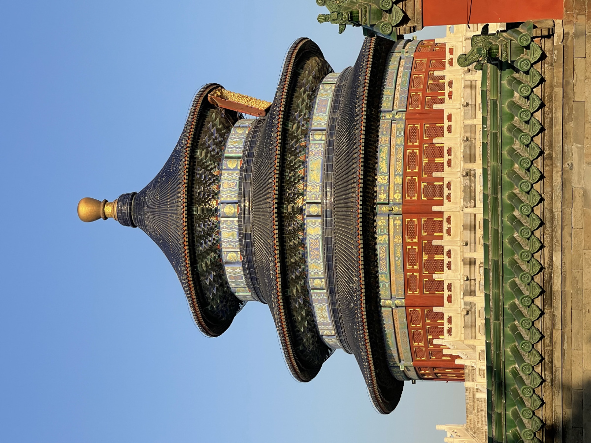 天坛公园的红砖绿瓦