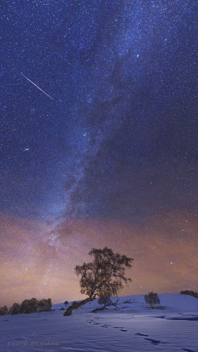 雪夜星空