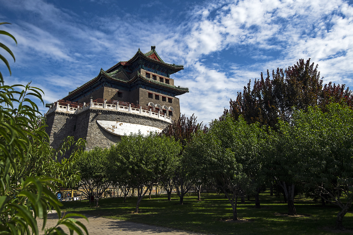 秋天的前门箭楼