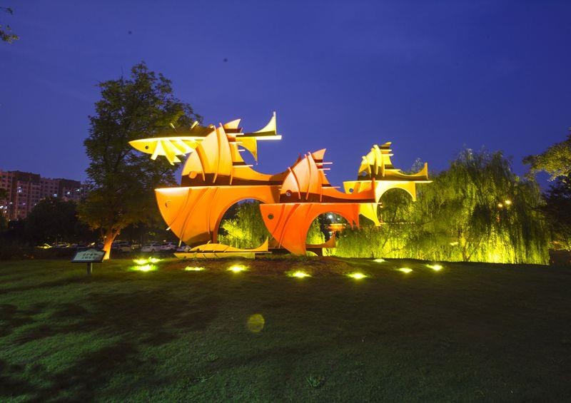 芜湖雕塑公园夜景