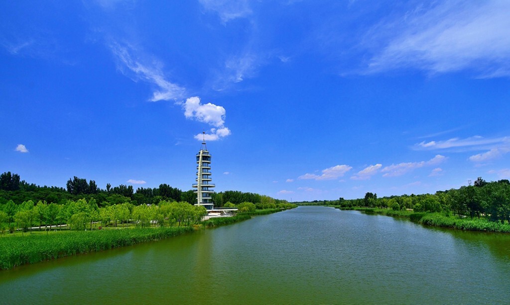 减河美景