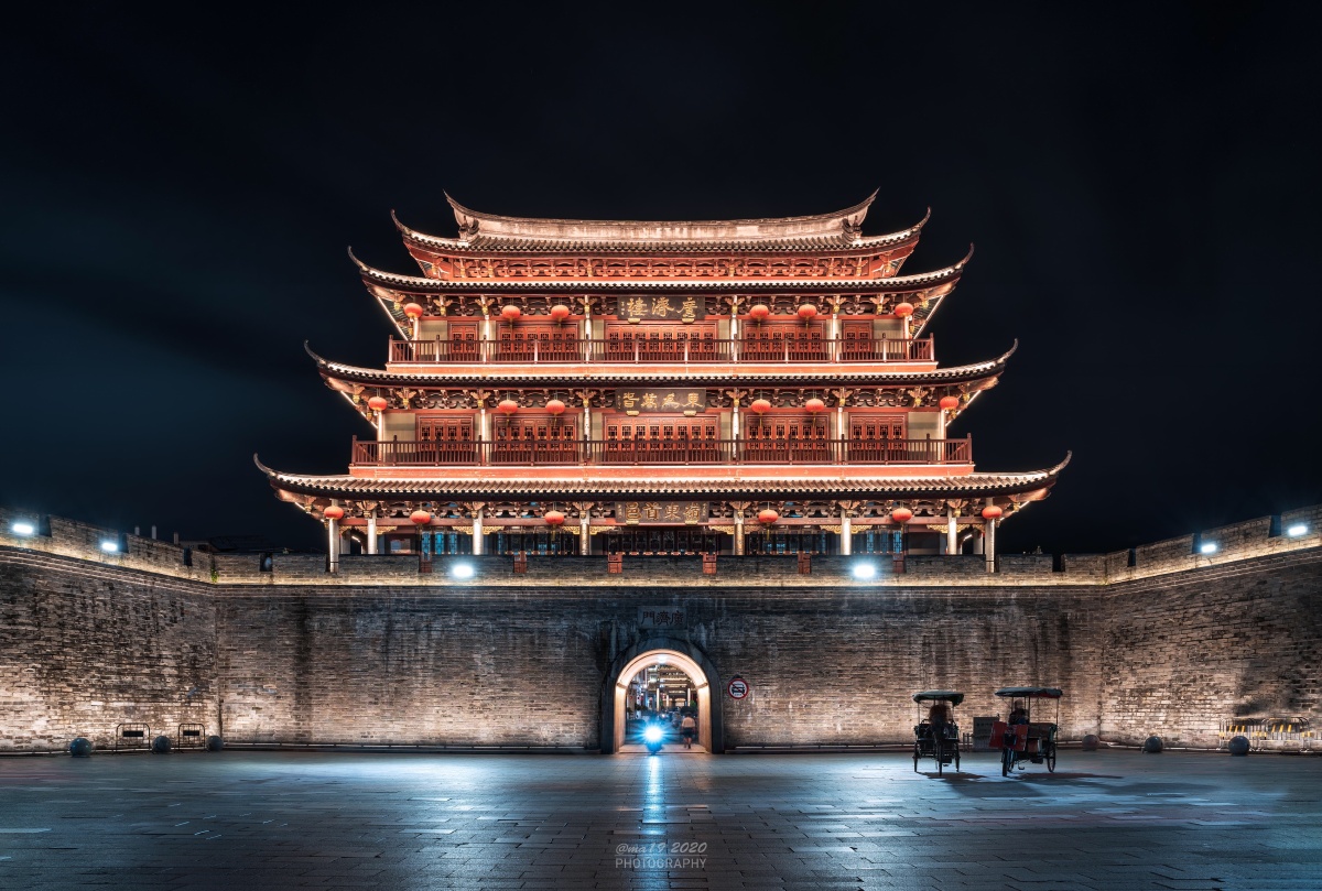 潮州广济楼夜色