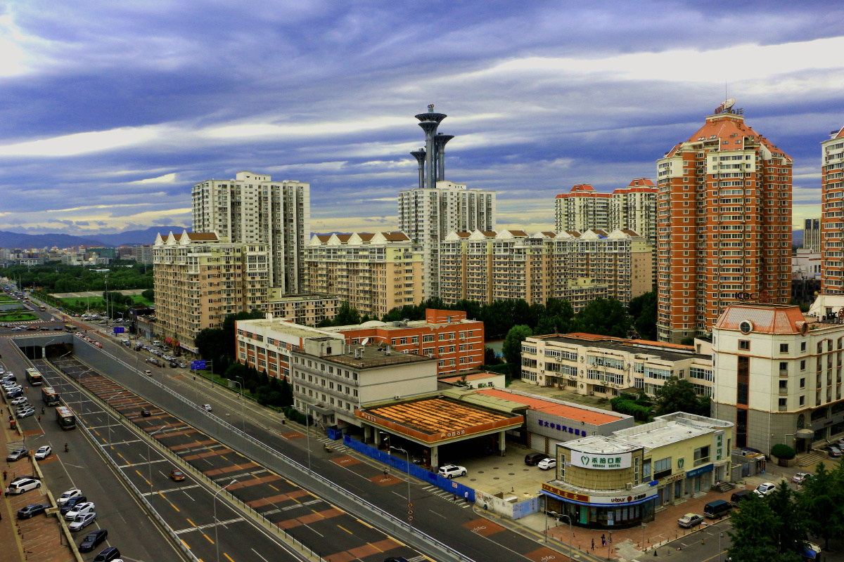 今早7点钟的北京亚运村