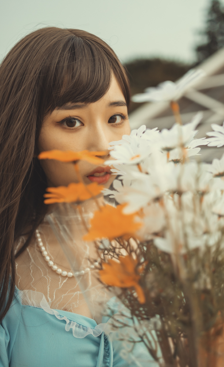 复古暖色调人像