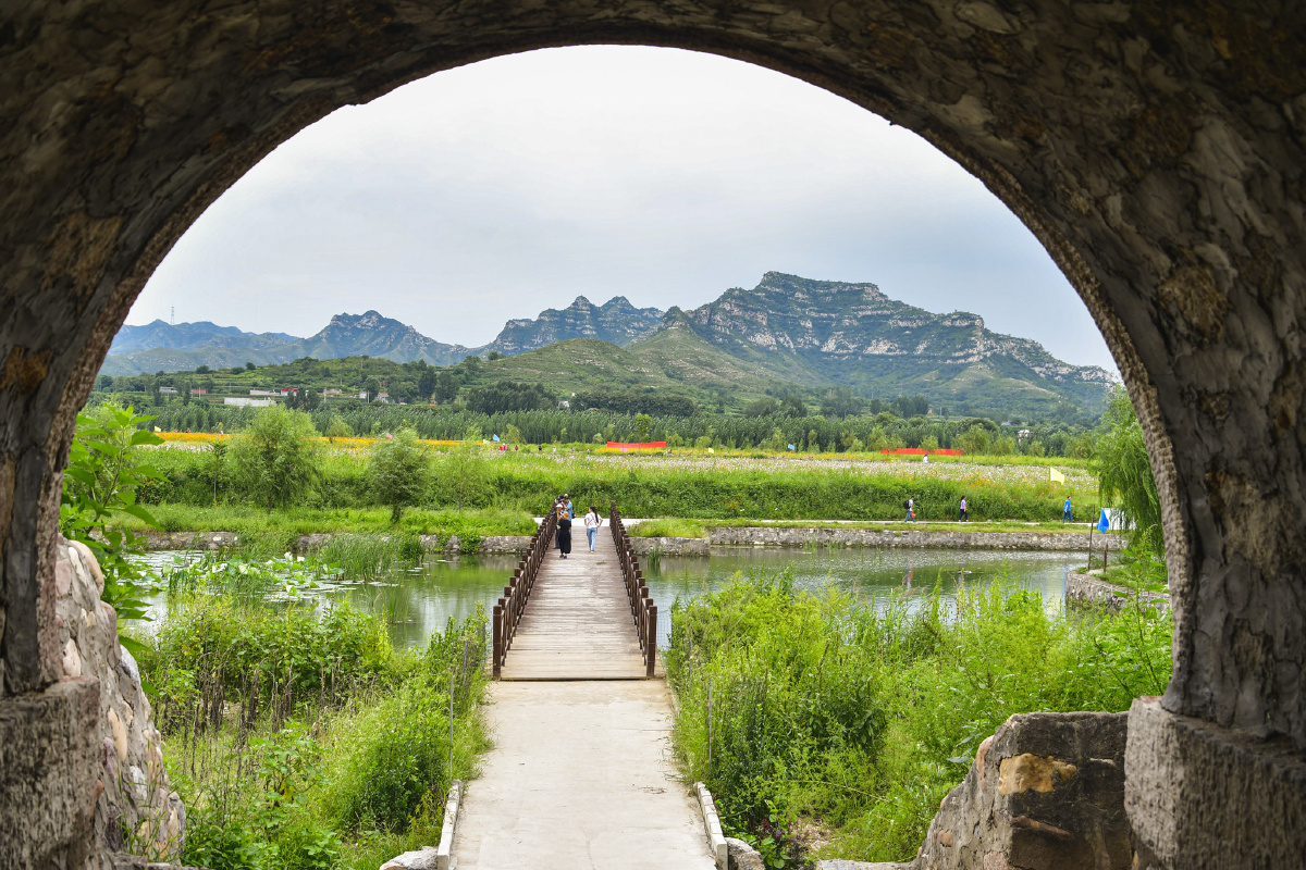美丽乡村河北井陉威州镇河西村