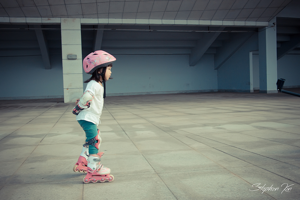 轮滑小女孩,奥利奥