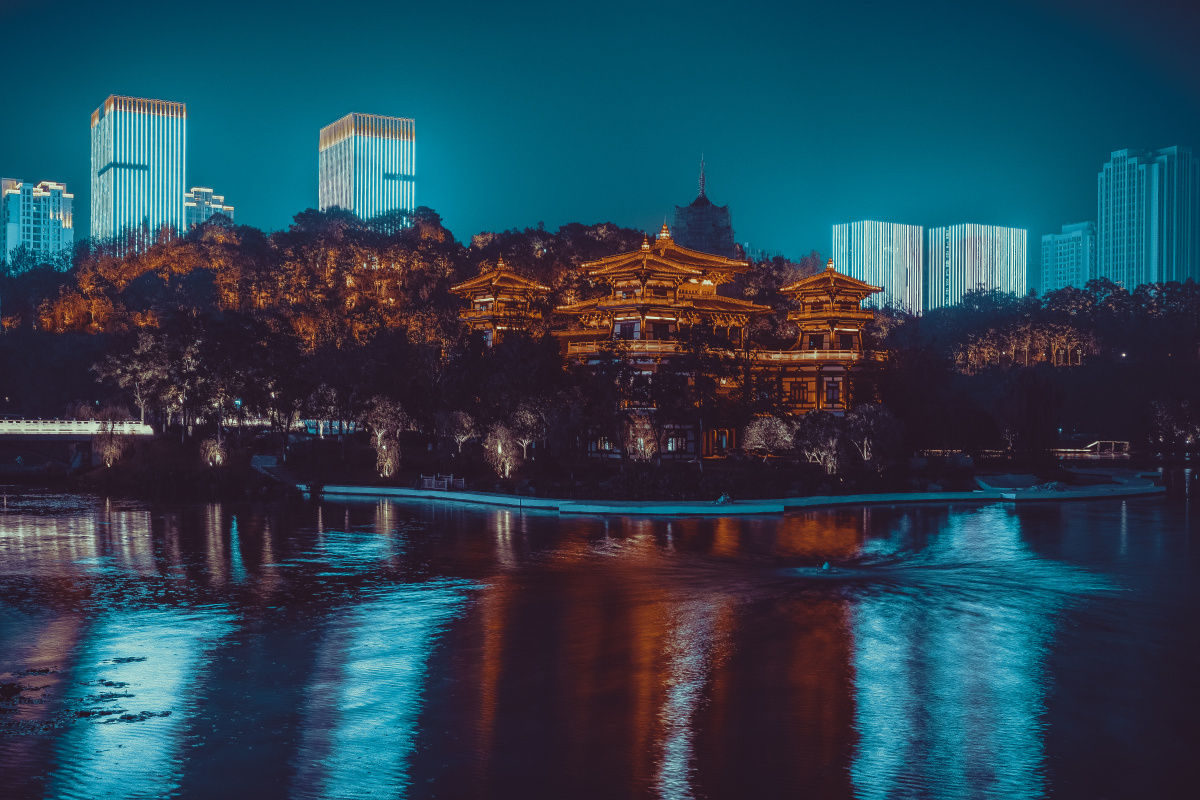 兴隆湖夜景 - jamesblunt - 图虫