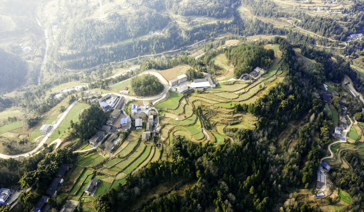 四川大巴山一处村落