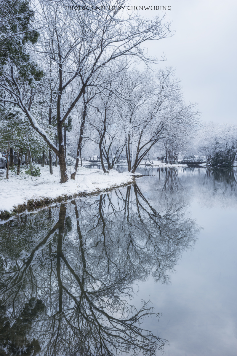 杭州西湖冬季雪景