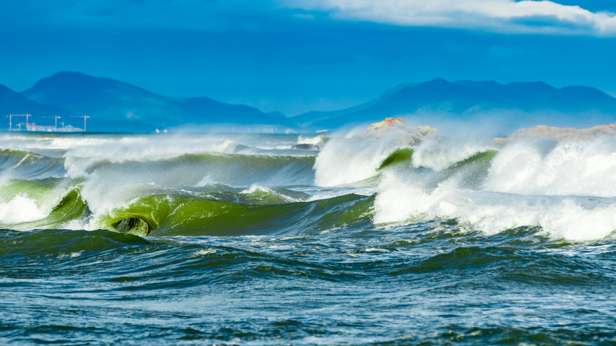 怒海狂涛,冬季拍海