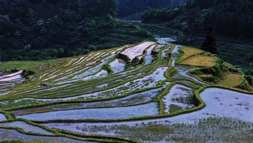 欧家梯田，上磅岭