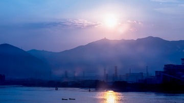 闽江日出