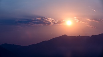 闽江日出