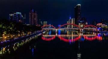 夜间彩虹