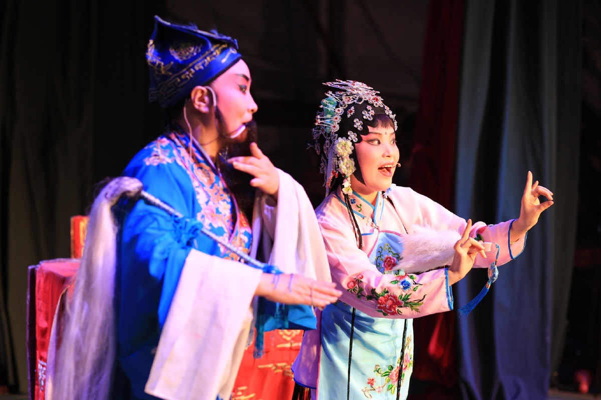 婺剧牡丹对课欢欢