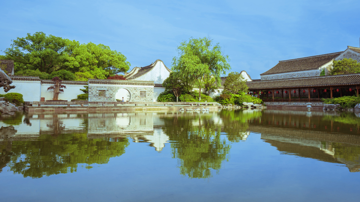 宁波天一阁水池