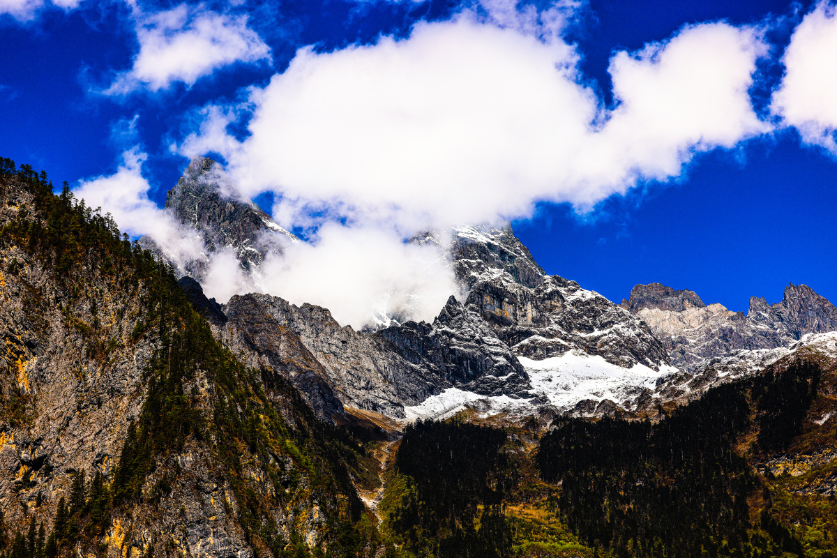 巴拉格宗格宗神山组图一