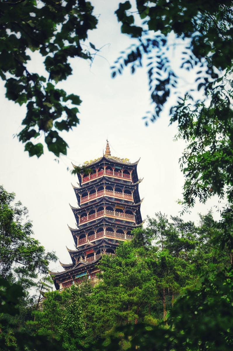 成都都江堰玉垒山玉垒阁