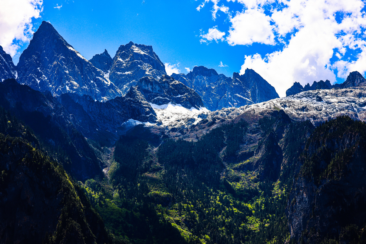 巴拉格宗格宗神山组图一