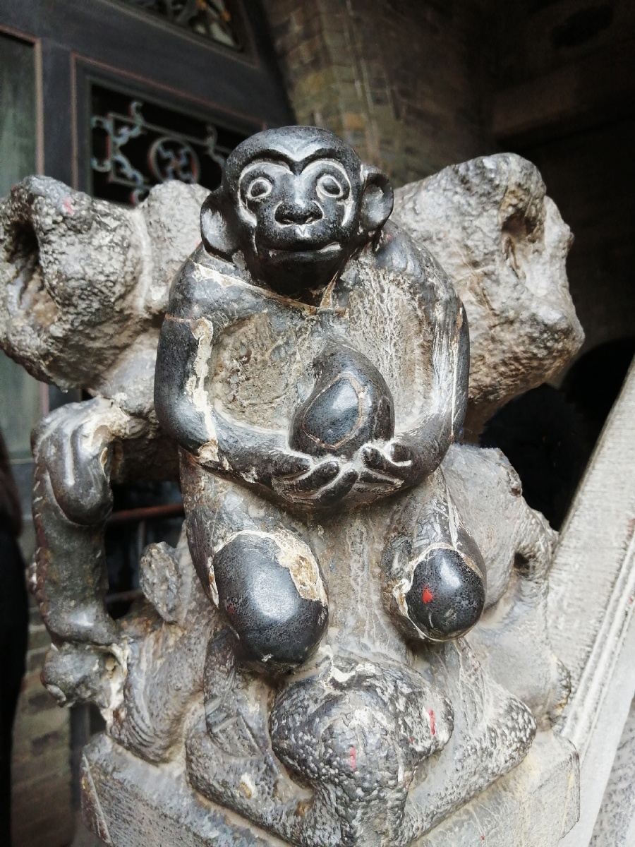 石猴雕刻艺术山西王家大院14