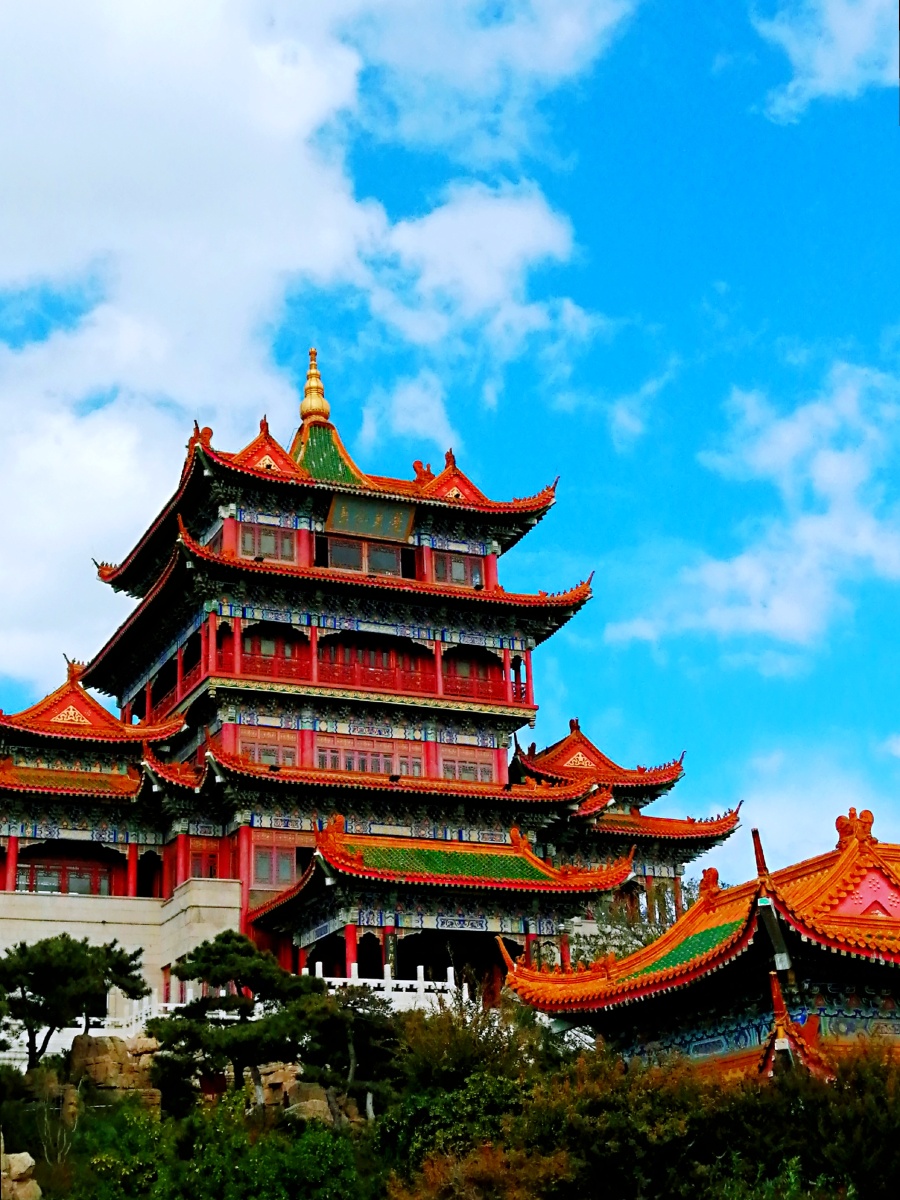 蓬莱仙境三仙山建筑与风景6