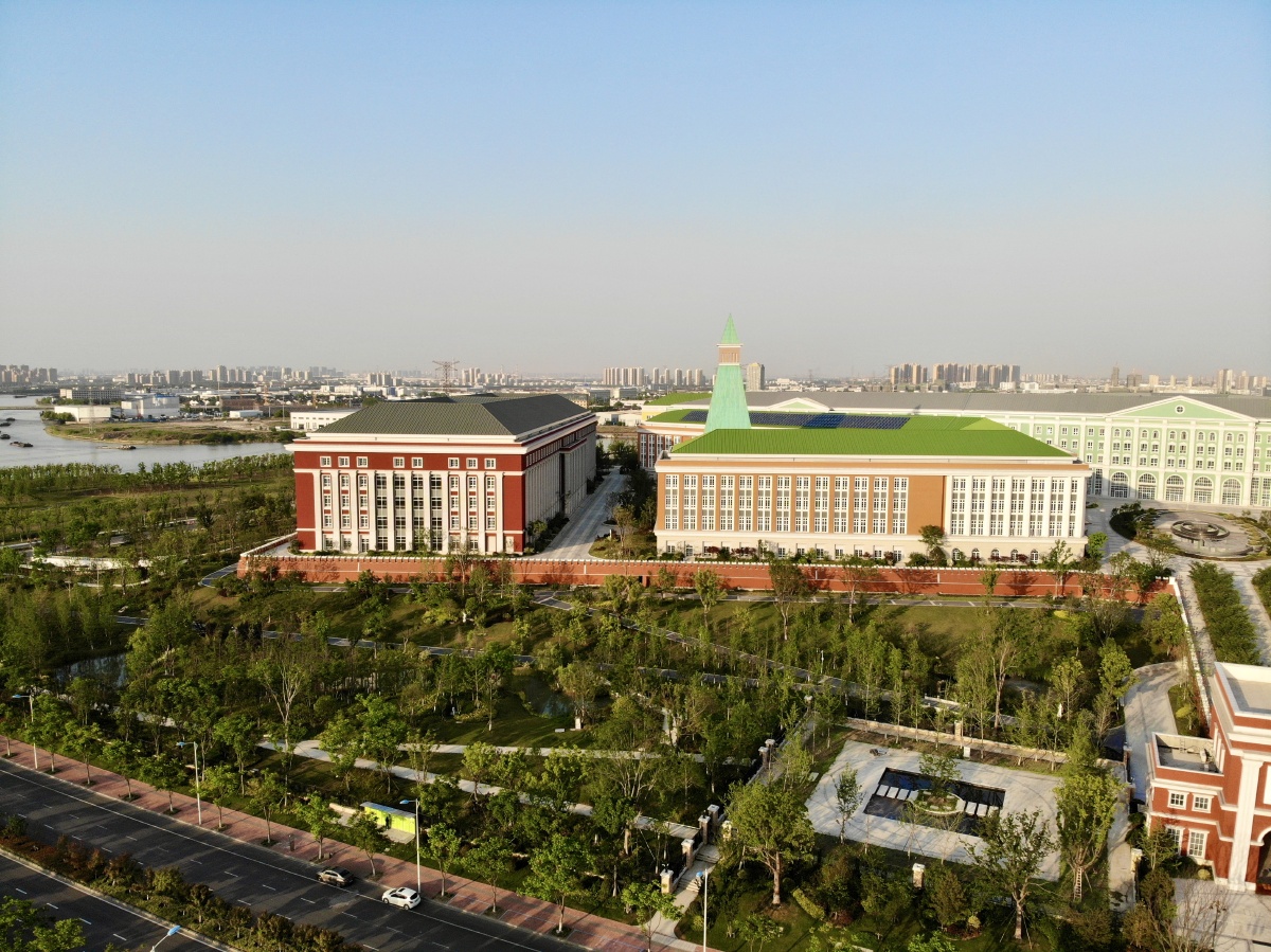 苏州工业园区桑田岛华为苏州研发中心航拍