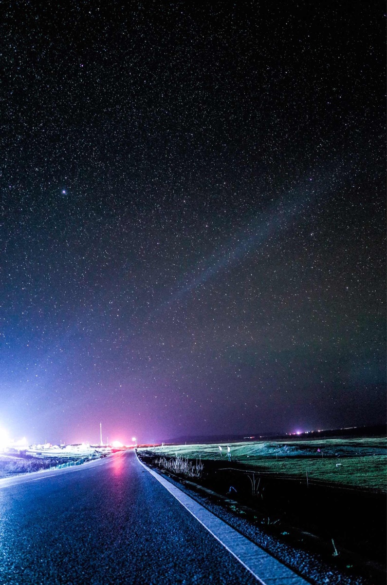 黑马河草原上的星空
