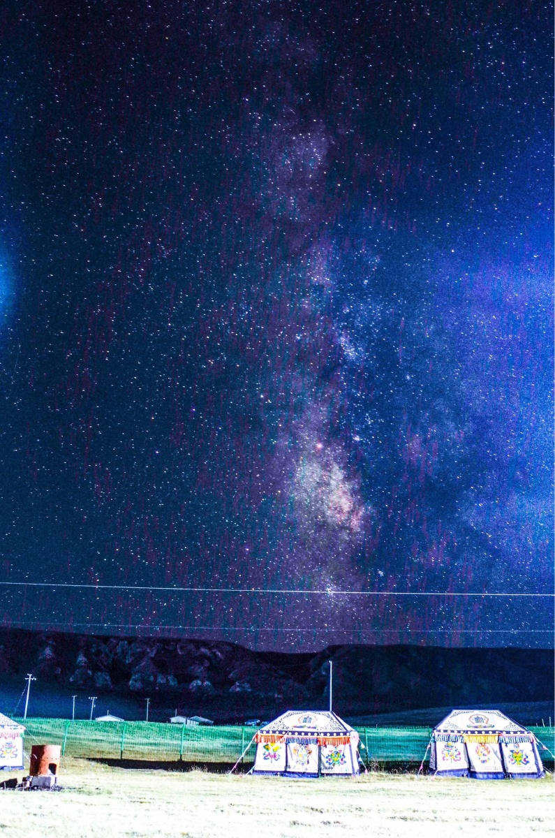 黑马河草原上的星空