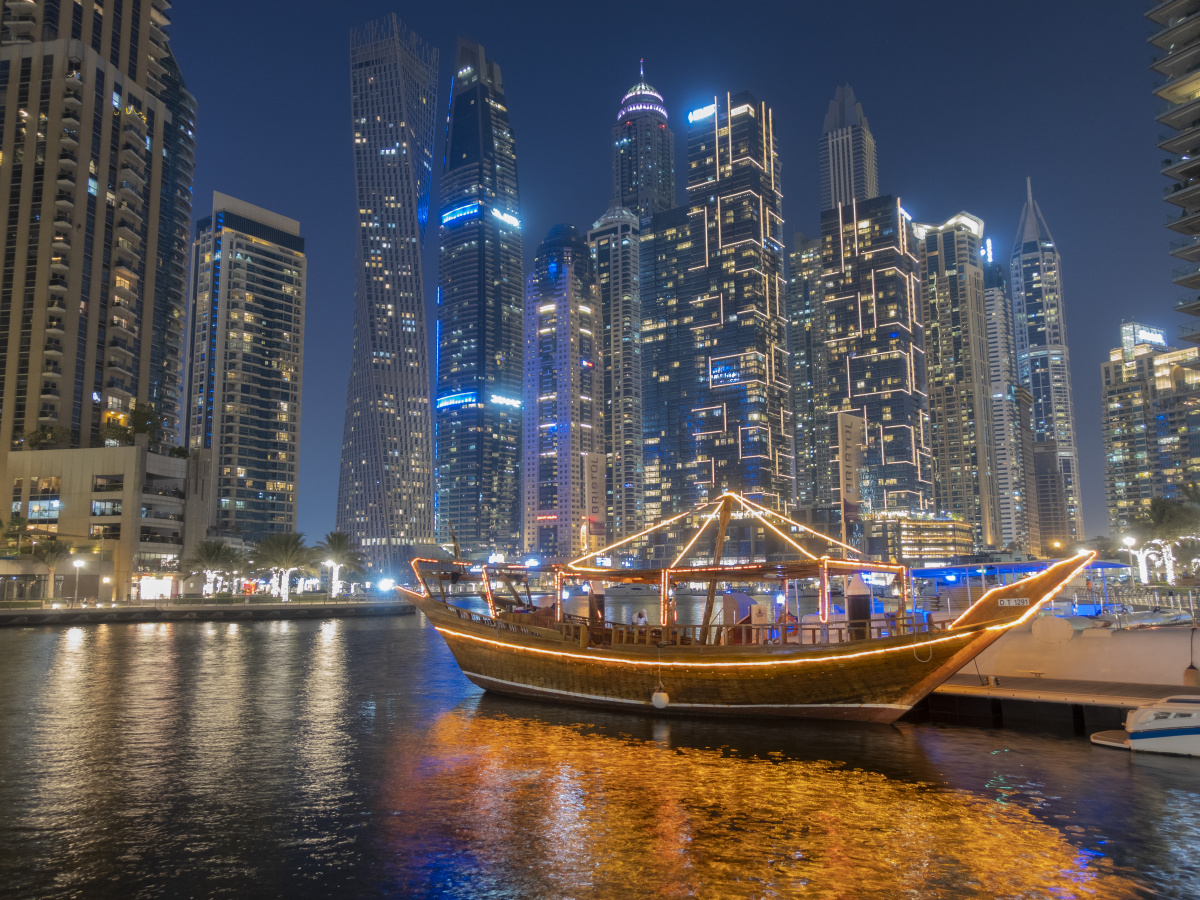 迪拜marina游艇港