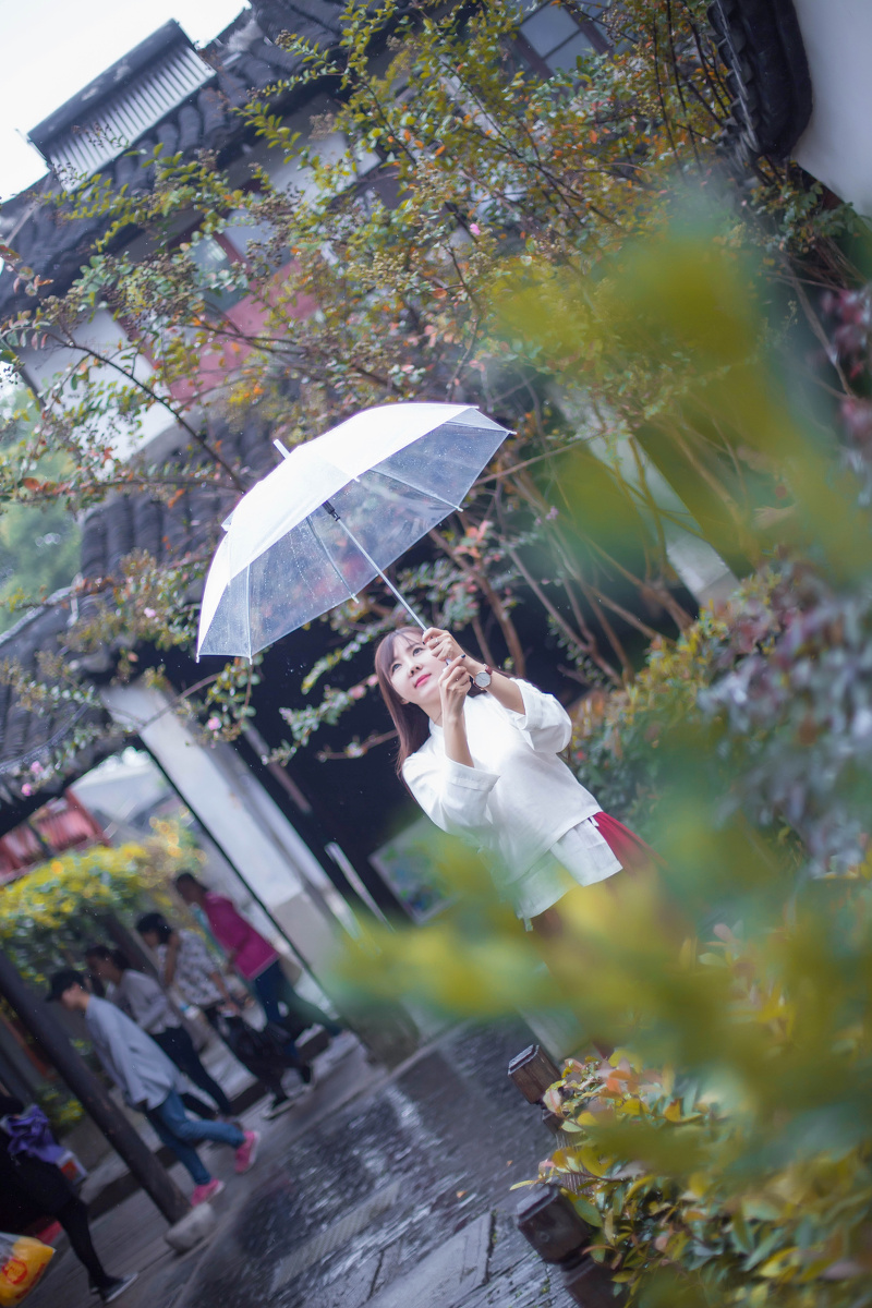 烟雨西塘 佳人相伴