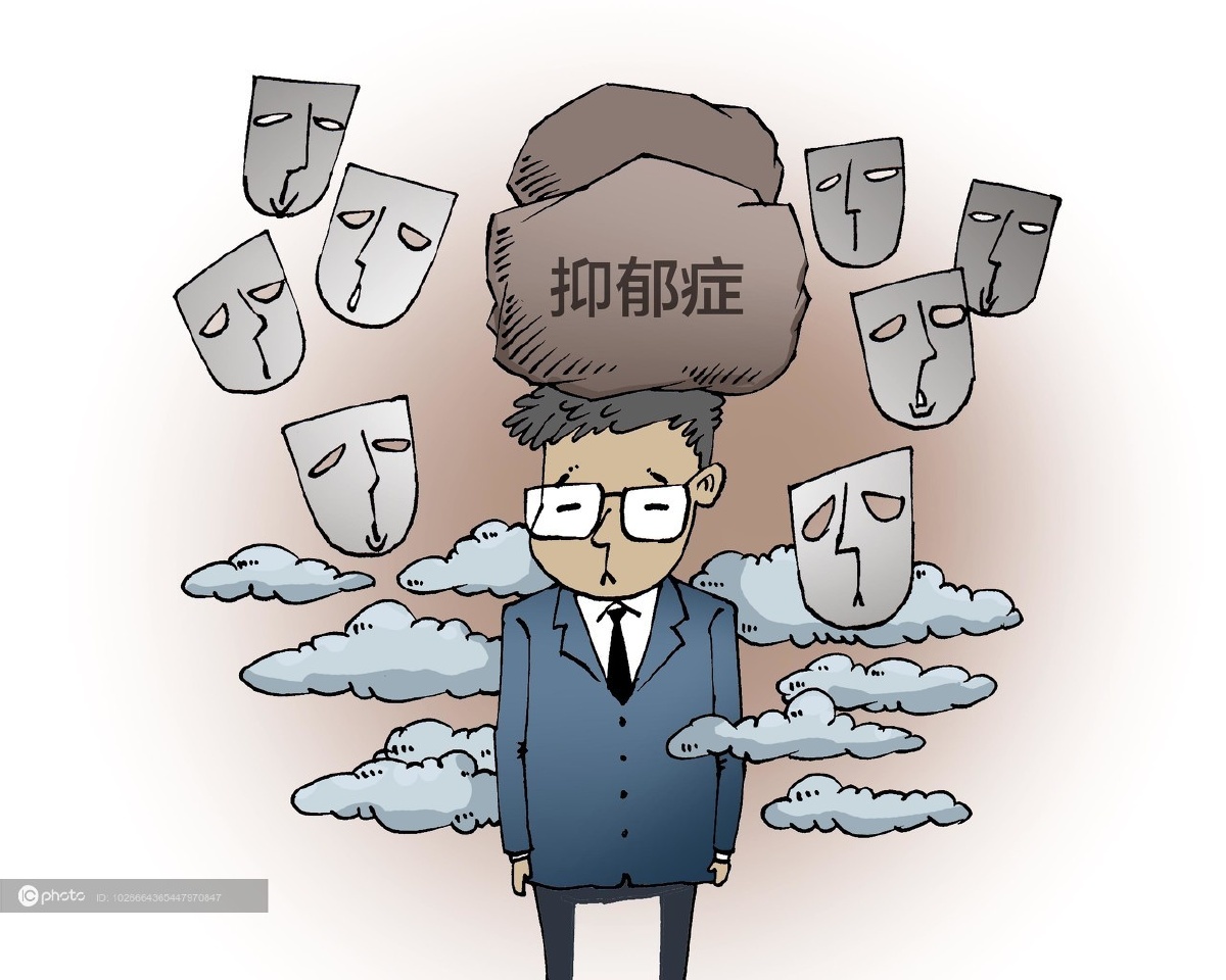 漫画抑郁症成仅次于癌症的人类第二大杀手