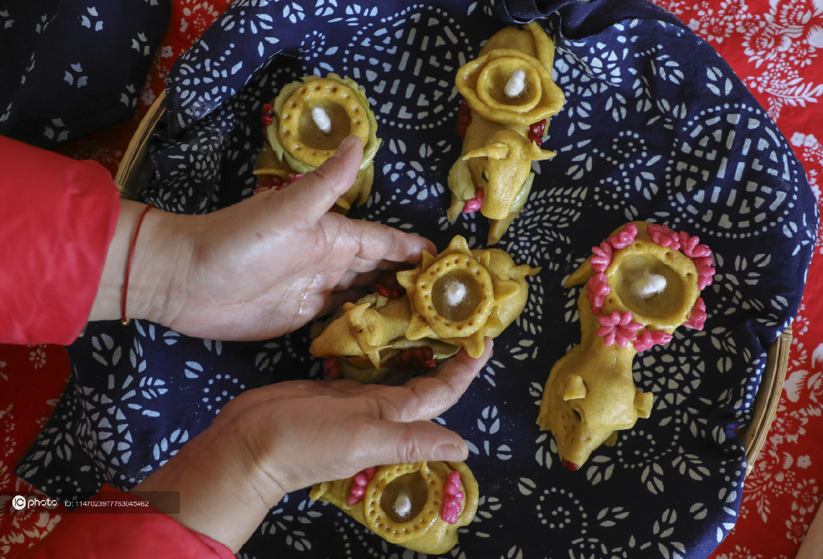 独家山东临沂捏生肖面灯惟妙惟肖不忍下口