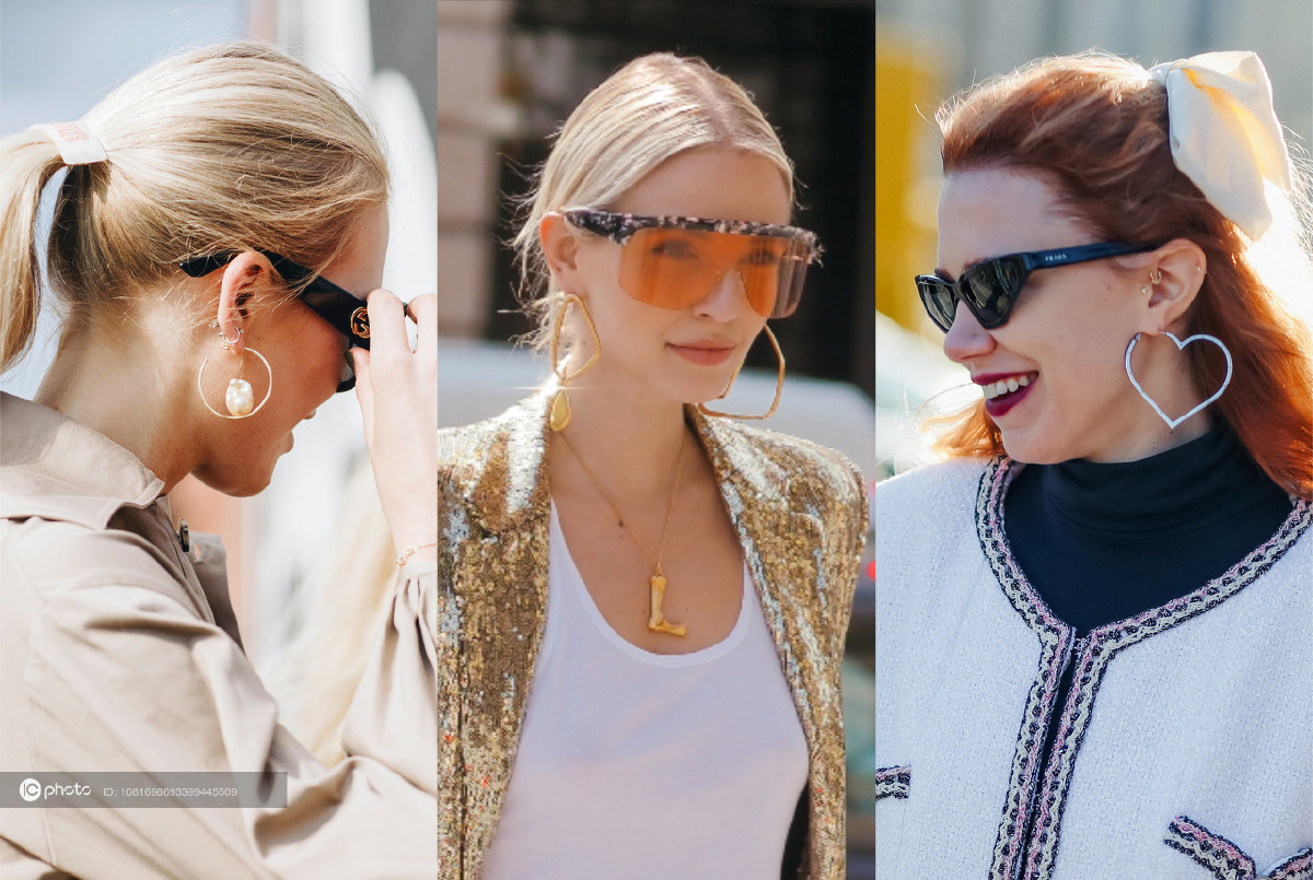 大环小环亮耳畔解锁街拍配饰潮之不得不爱的圈形耳饰