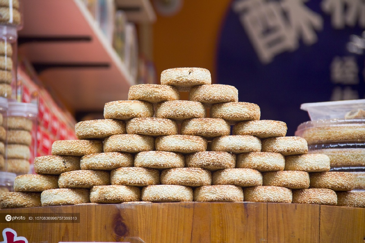 独家:安徽肥西:"合肥麻饼"受青睐 - ic_photo - 图虫