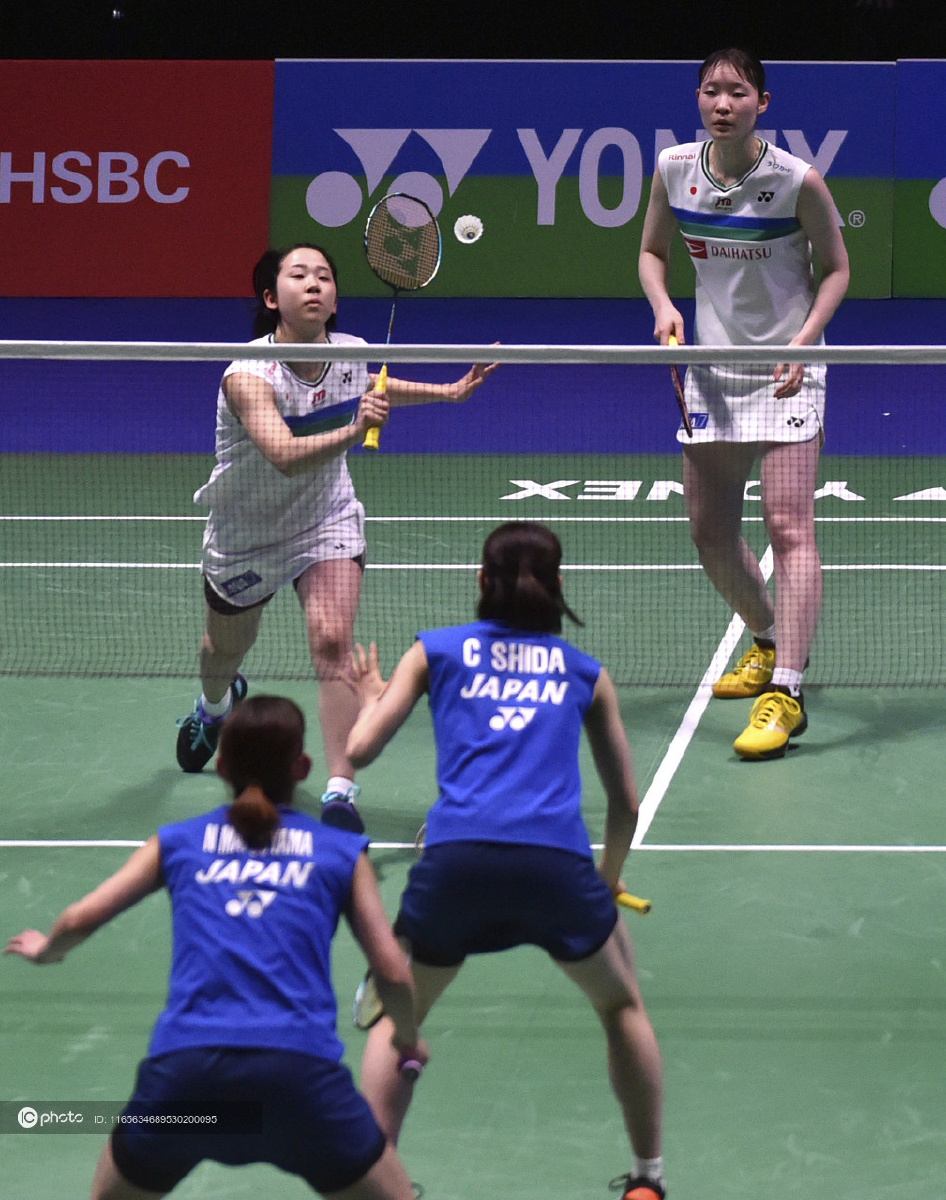 2021全英羽毛球公开赛女双半决赛松本麻佑永原和可娜20松山奈未
